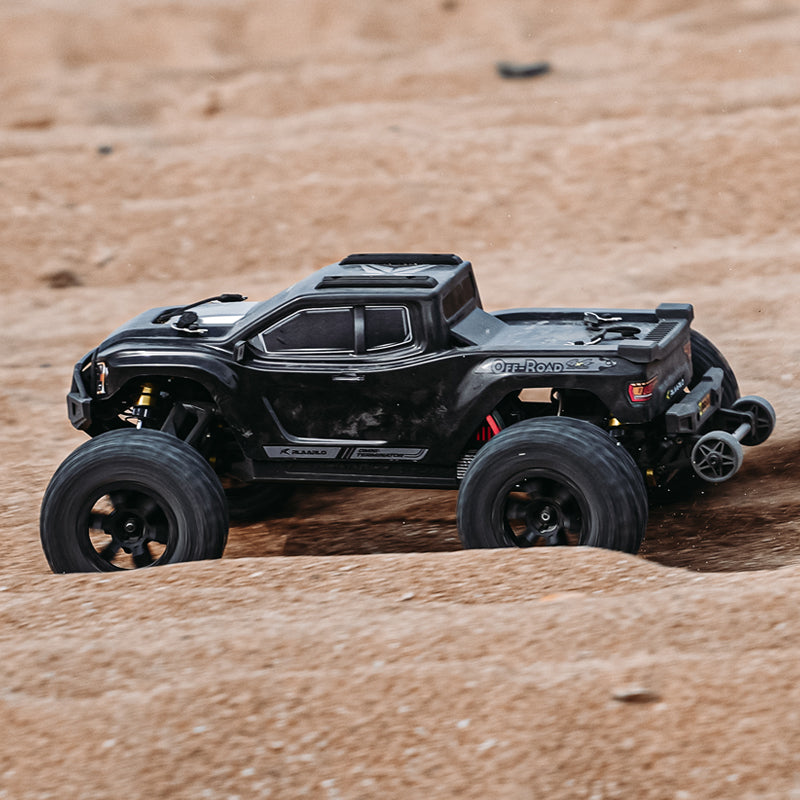 Rlaarlo RC Car Rlaarlo Omni-Terminator Carbon Fiber MINI 1:10 Scale RTR Brushless Monster Truck, RZ001B-C
