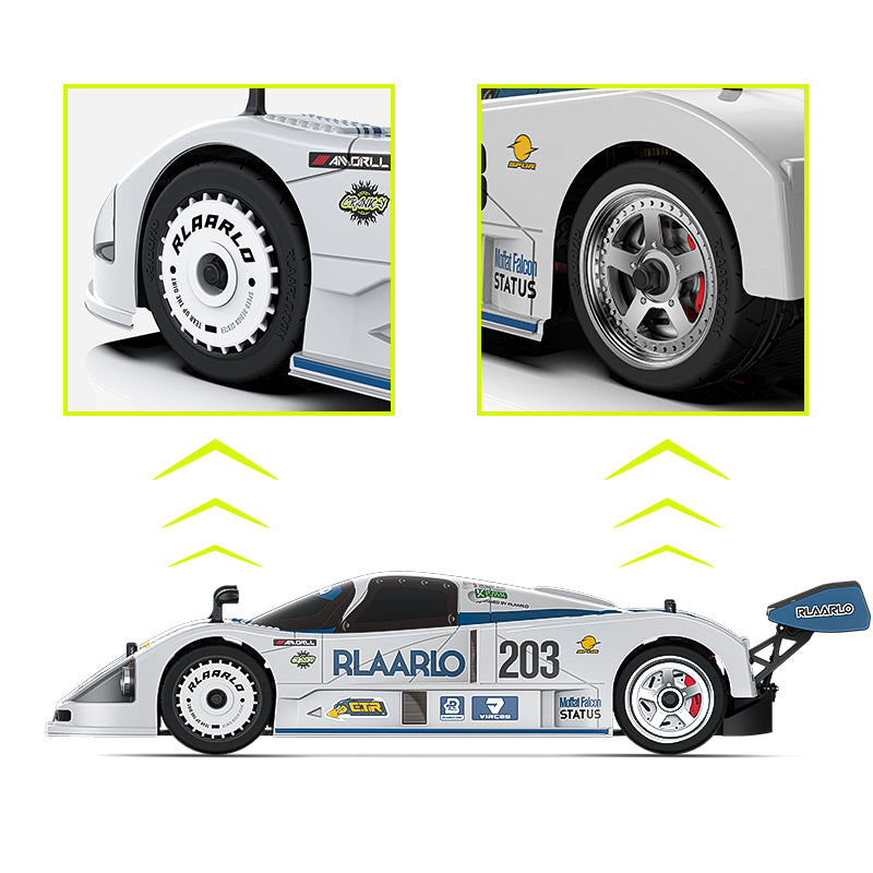 Rlaarlo RC Car Rlaarlo 1/10 Carbon Fiber Brushless RTR On-Road Cars, Supercar,AK-787