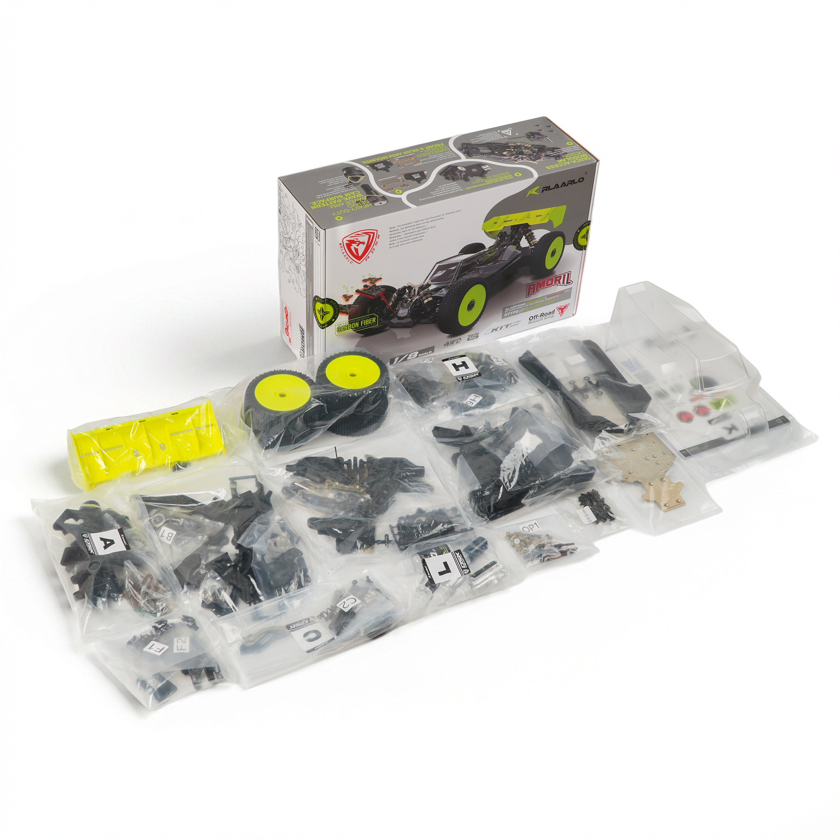Rlaarlo RC Car Rlaarlo 1/8 4WD Buggy Dragon Scale Knight | DSK KIT