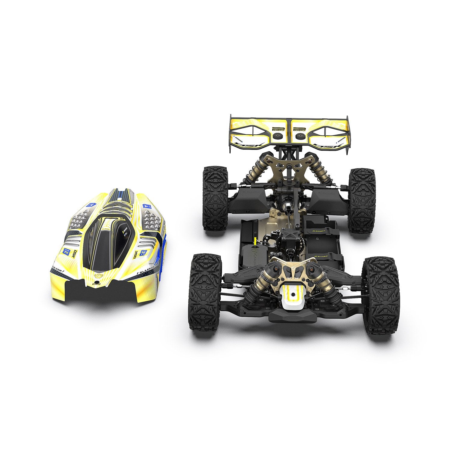 Rlaarlo RC Car Rlaarlo 1/8 4WD Buggy Dragon Scale Knight | DSK Roller(Without Electric Parts)