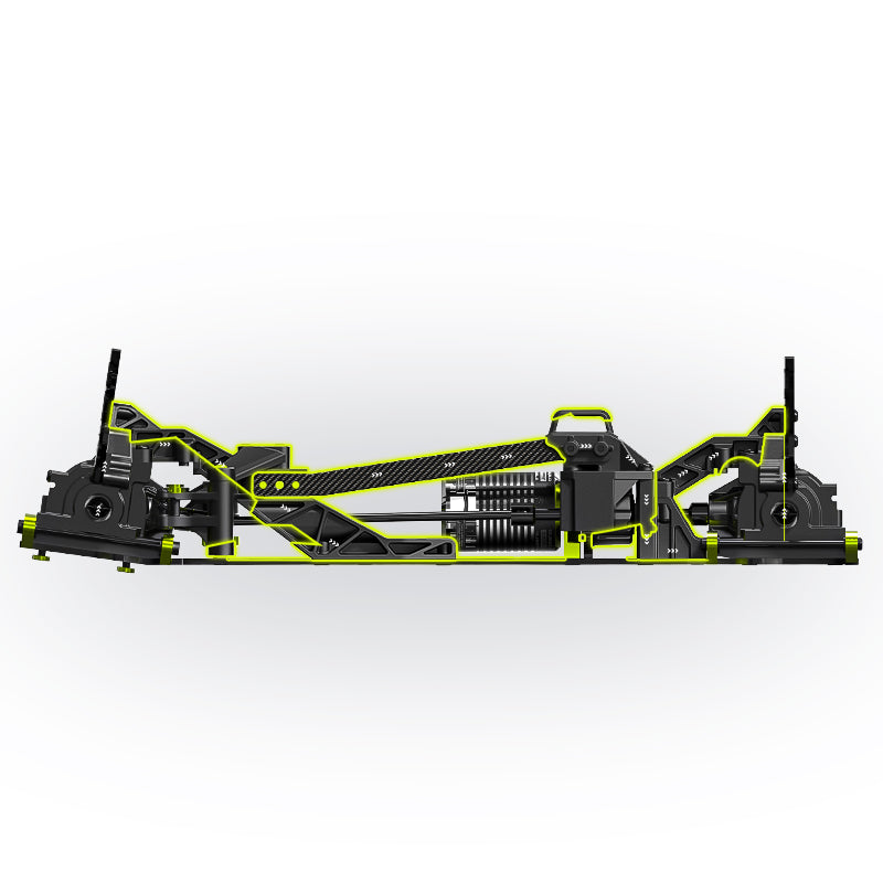 Rlaarlo RC Car Rlaarlo Omni-Terminator Carbon Fiber Monster Truck Roller(Without electric parts)