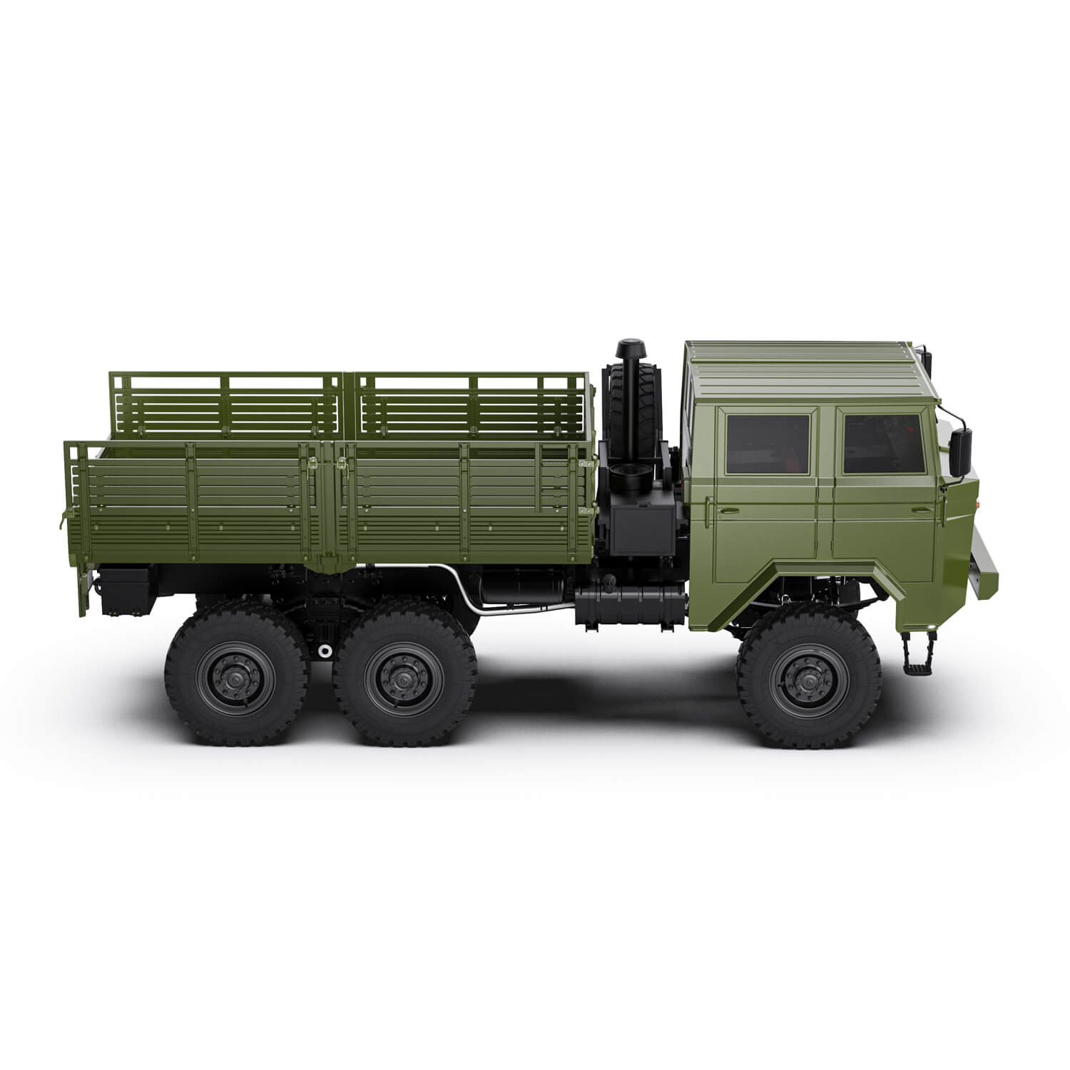 Rlaarlo RC Car Rlaarlo 1/10 Scale RTR 6X6 RC Military Trucks HongYan HY6 | Army Green