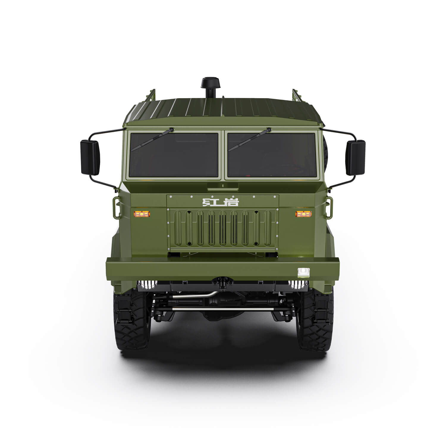 Rlaarlo RC Car Rlaarlo 1/10 Scale RTR 6X6 RC Military Trucks HongYan HY6 | Army Green