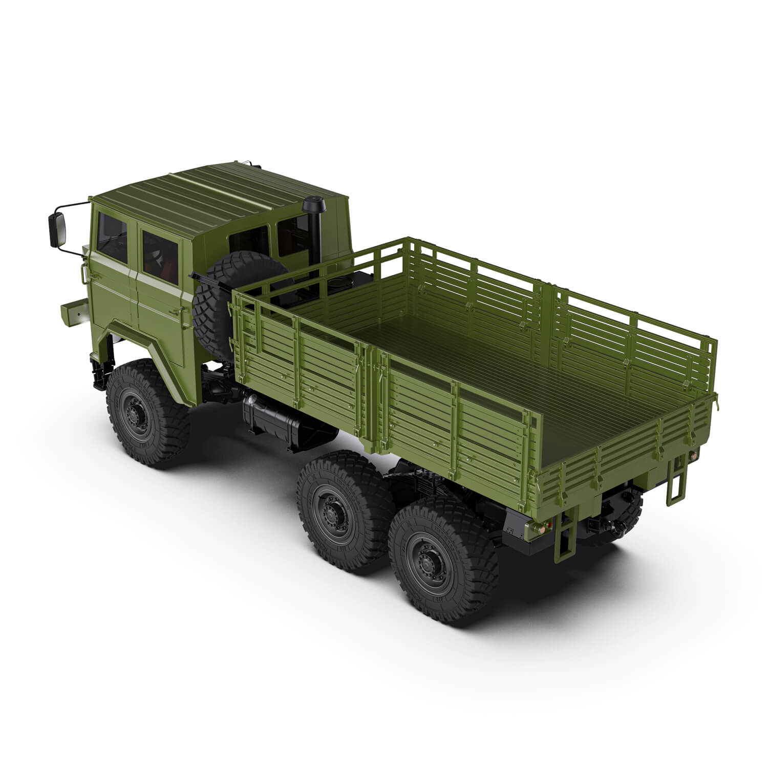 Rlaarlo RC Car Rlaarlo 1/10 Scale RTR 6X6 RC Military Trucks HongYan HY6 | Army Green