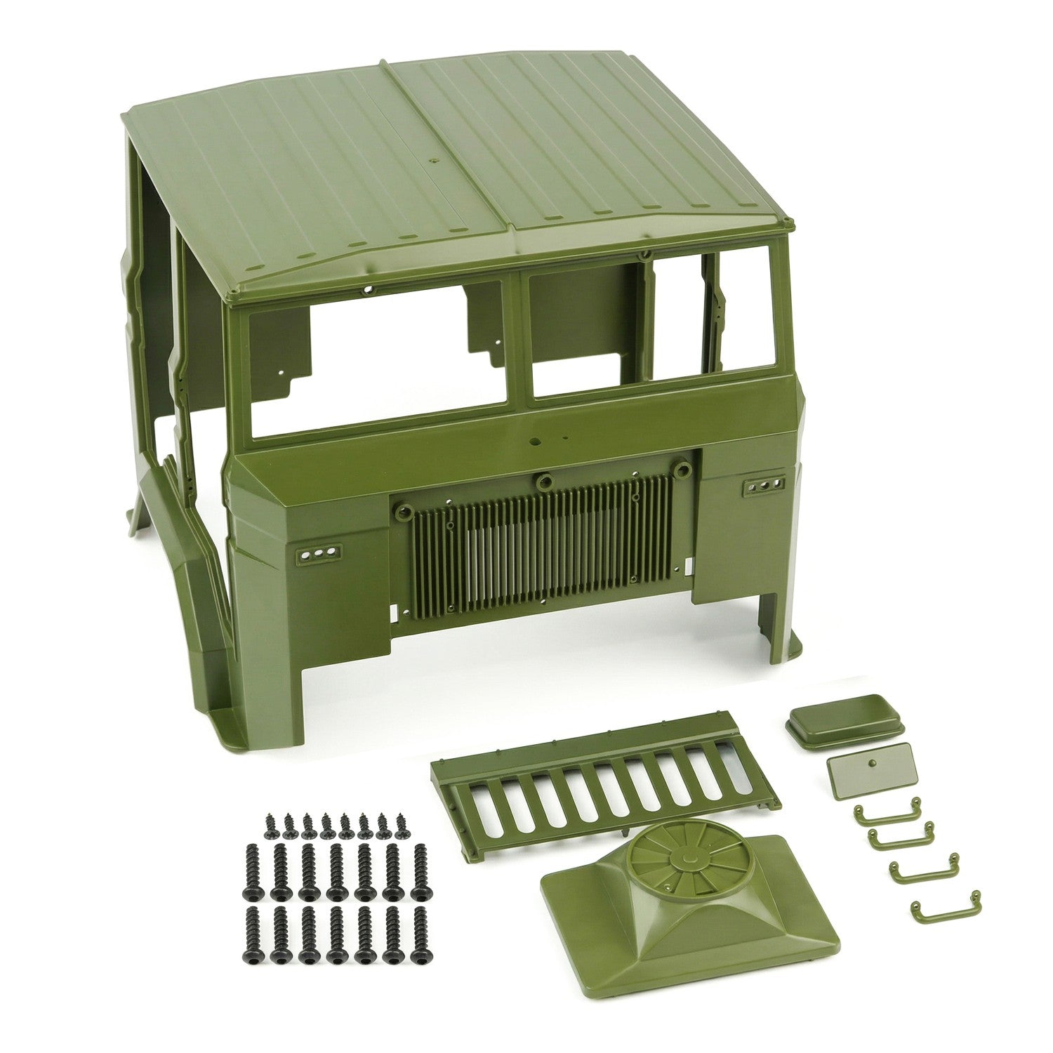 Rlaarlo RC Car Car Head For HongYan HY6 Army Green