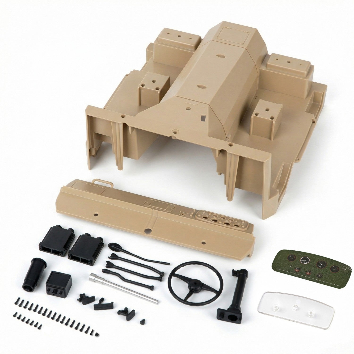 Rlaarlo RC Car Interior Assembly For HongYan HY6 Desert Digital Camouflage
