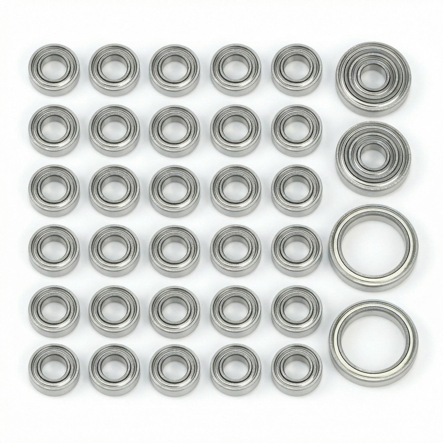 Rlaarlo RC Car Middle/Rear Axle Bearing Set For HongYan HY6