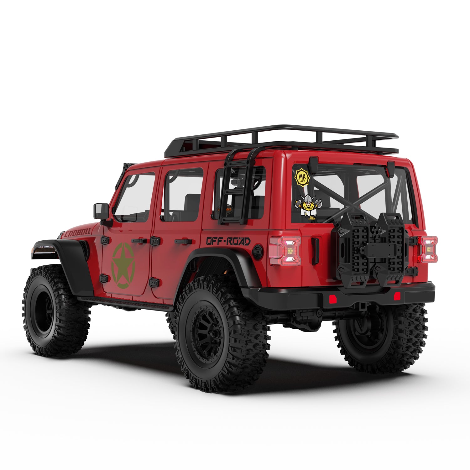 1/7 Scale 4WD Brushed RC Crawler MK-07 Red