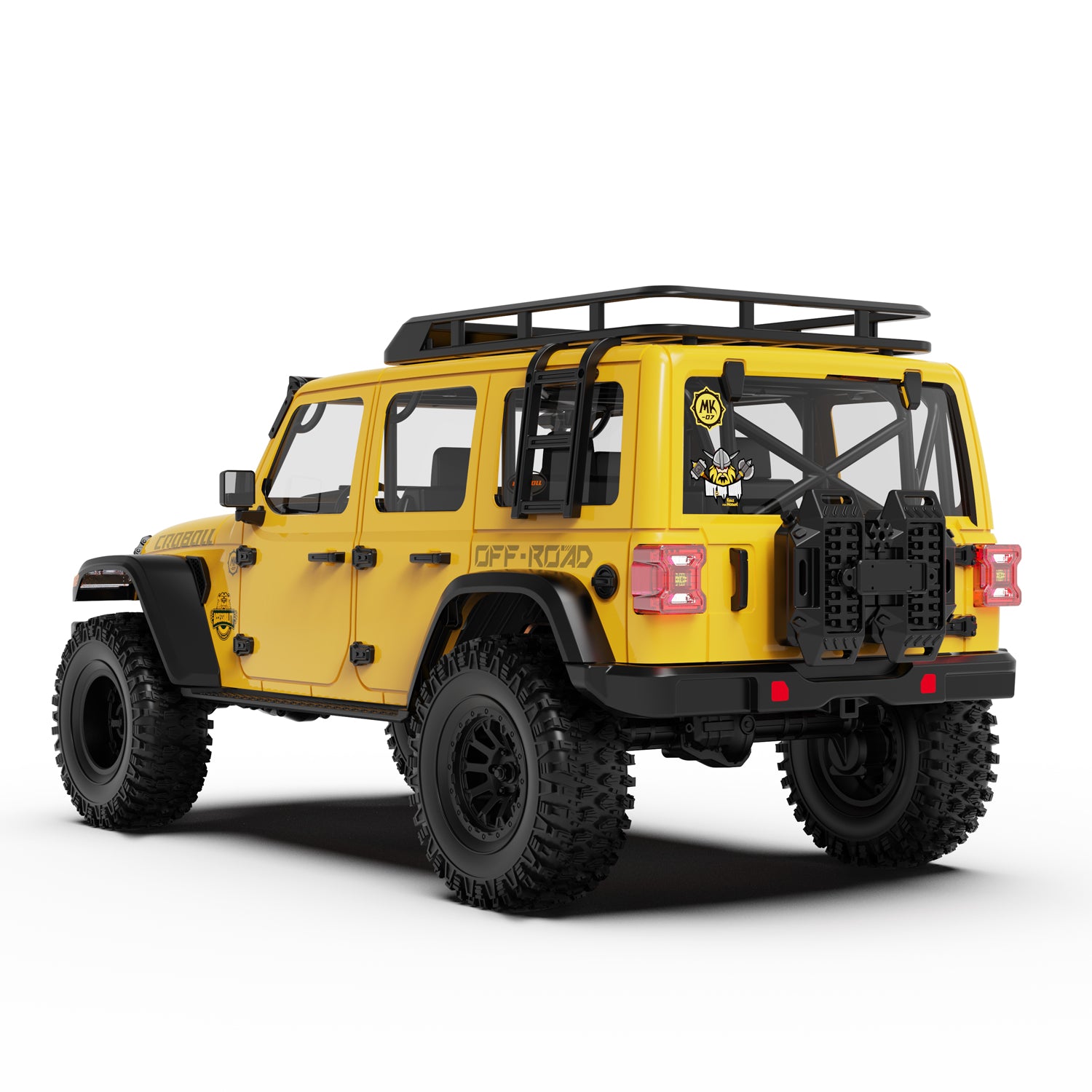 1/7 Scale 4WD Brushed RC Crawler MK-07 Yellow