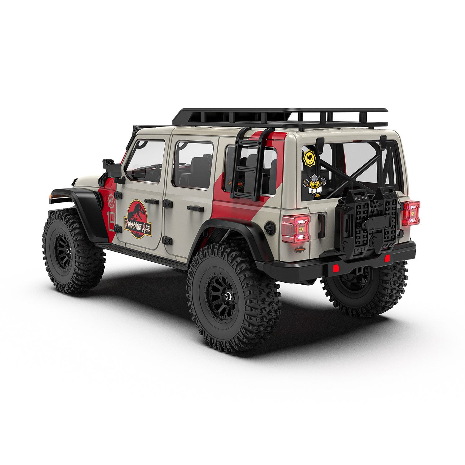 Rlaarlo RC Car 1/7 Scale 4WD Brushed RTR RC Crawler MK-07 V2 Hand-Painted