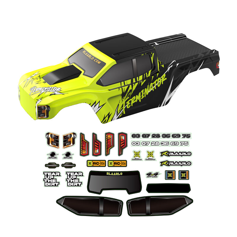Rlaarlo RC Car Car Body, PVC, Green For RZ001