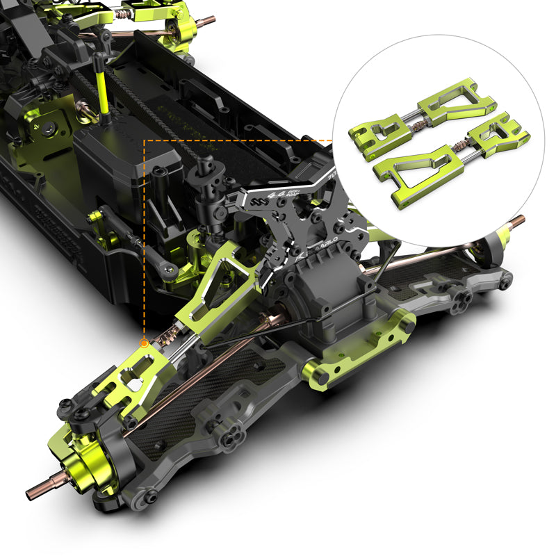 Rlaarlo RC Car Aluminum Front Upper Suspension Arm,with S2 Turnbuckle For RZ001