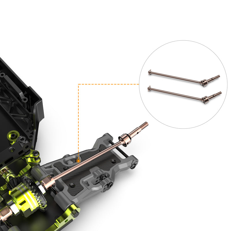 Rlaarlo RC Car S2 Alloy Steel CVD For RZ001