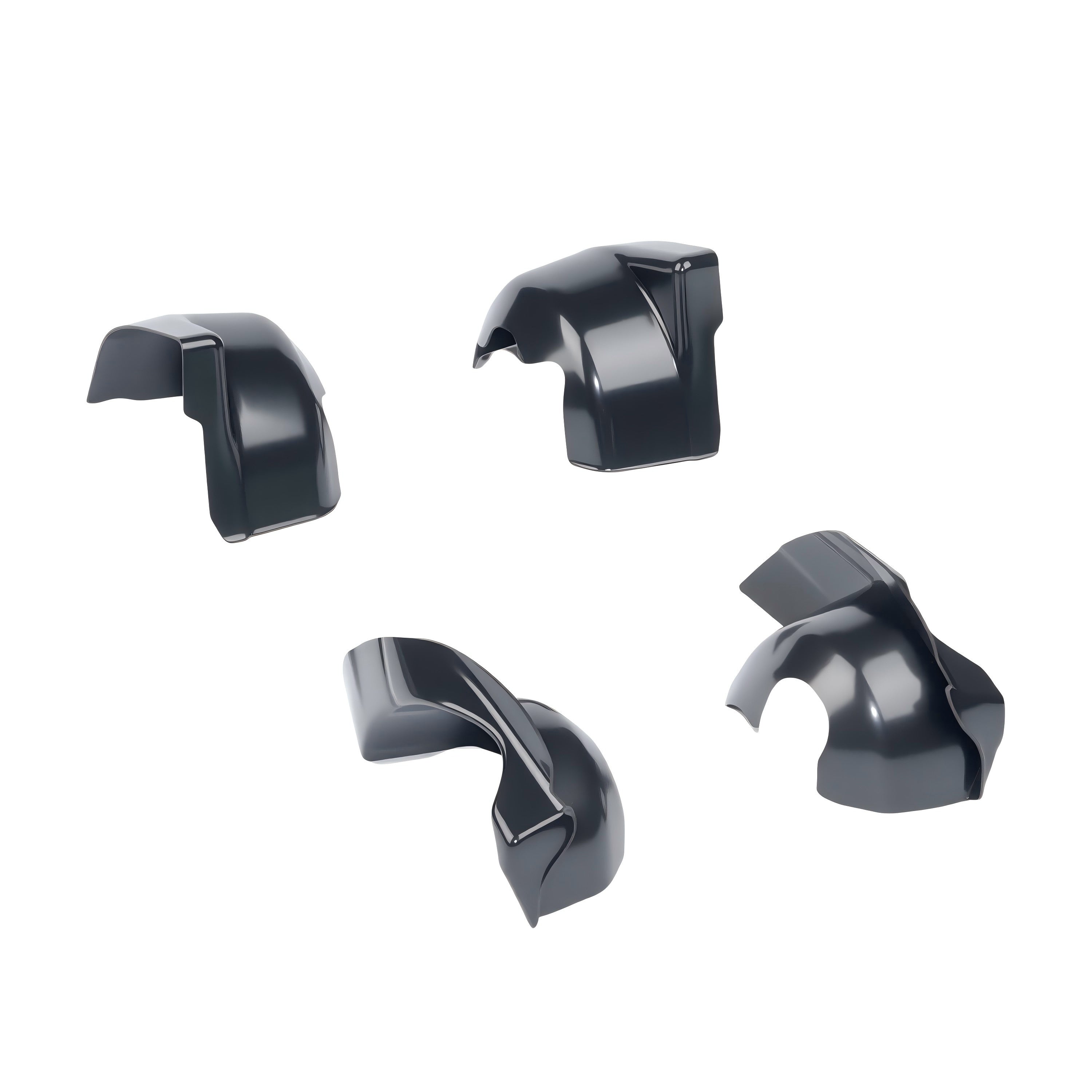 Rlaarlo RC Car RC Front Rear Mudguard Set For XTS-P12 RC Rally Car