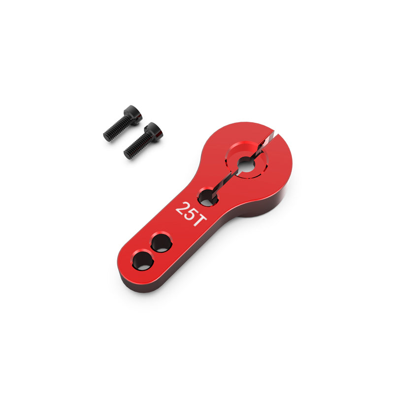 Rlaarlo RC Car Aluminum 25T Servo Horn For 1/10 Scale On-Road Cars and RZ001 Red