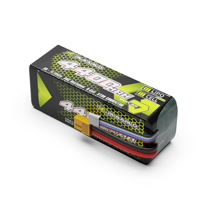 Rlaarlo RC Car 11.1V 4400mah 3S Lipo Battery XT60 Plug