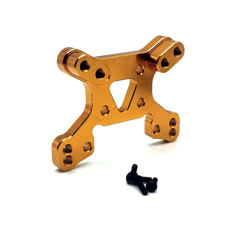 Rlaarlo RC Car Aluminum Alloy Front/Rear Shock Tower,For 1/14 Buggy Gold Front