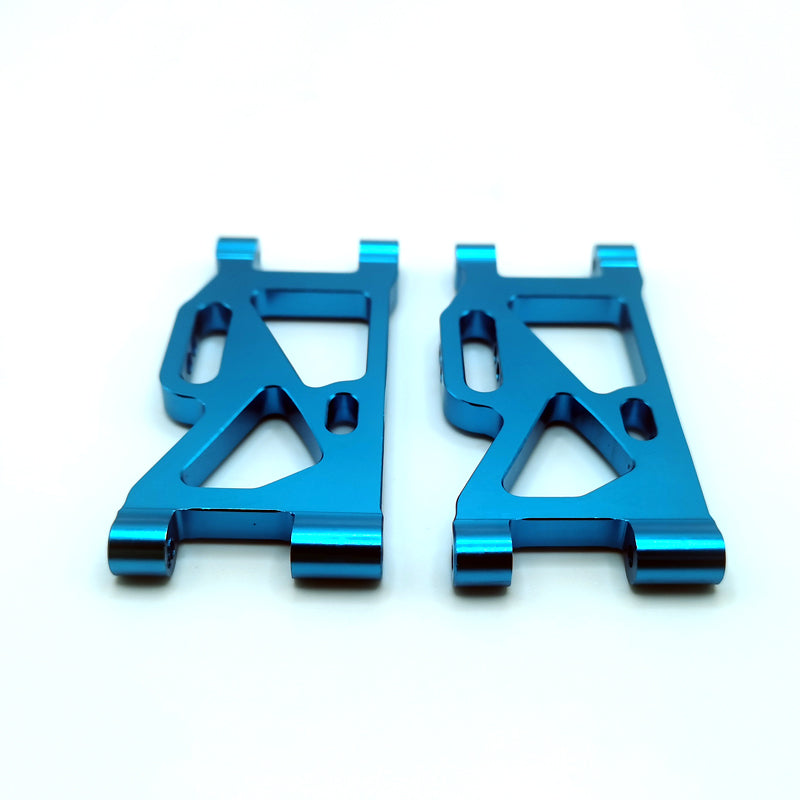 Rlaarlo RC Car Aluminum Alloy Front/Rear Swing Arm Set,For 1/14 and 1/12 Buggy and Truggy Rear Blue