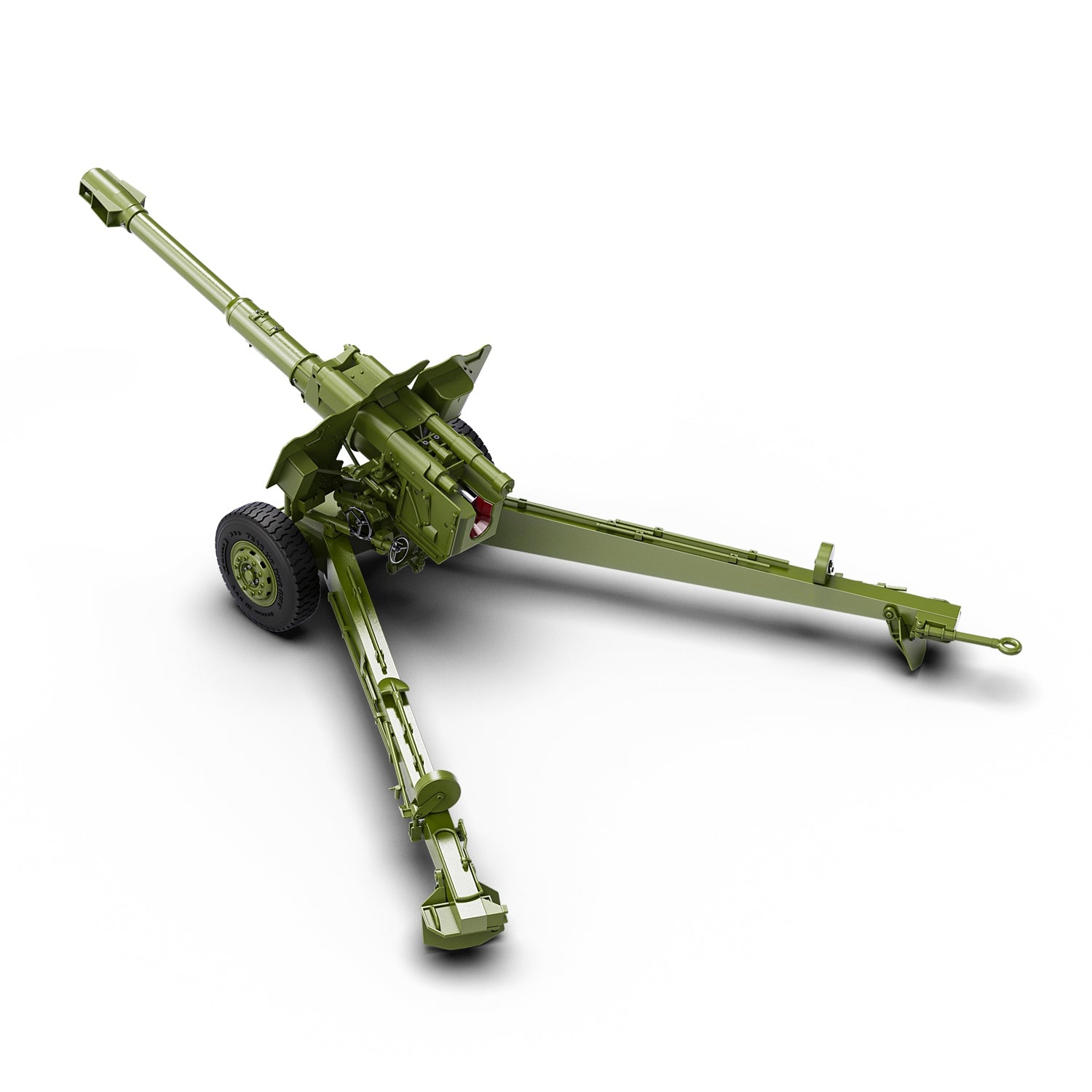 Rlaarlo RC Car Rlaarlo HongYan 152mm Howitzer Towed Gun Model