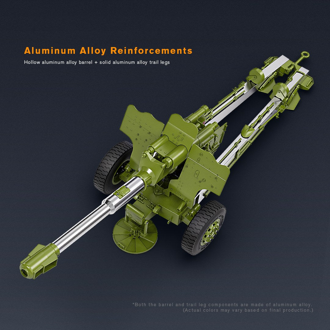 Rlaarlo RC Car Rlaarlo HongYan 152mm Howitzer Towed Gun Model