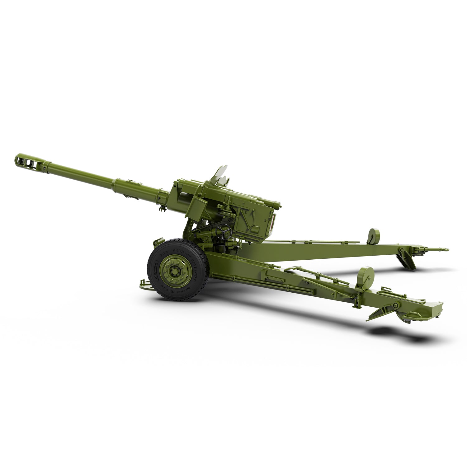 Rlaarlo RC Car Rlaarlo HongYan 152mm Howitzer Towed Gun Model