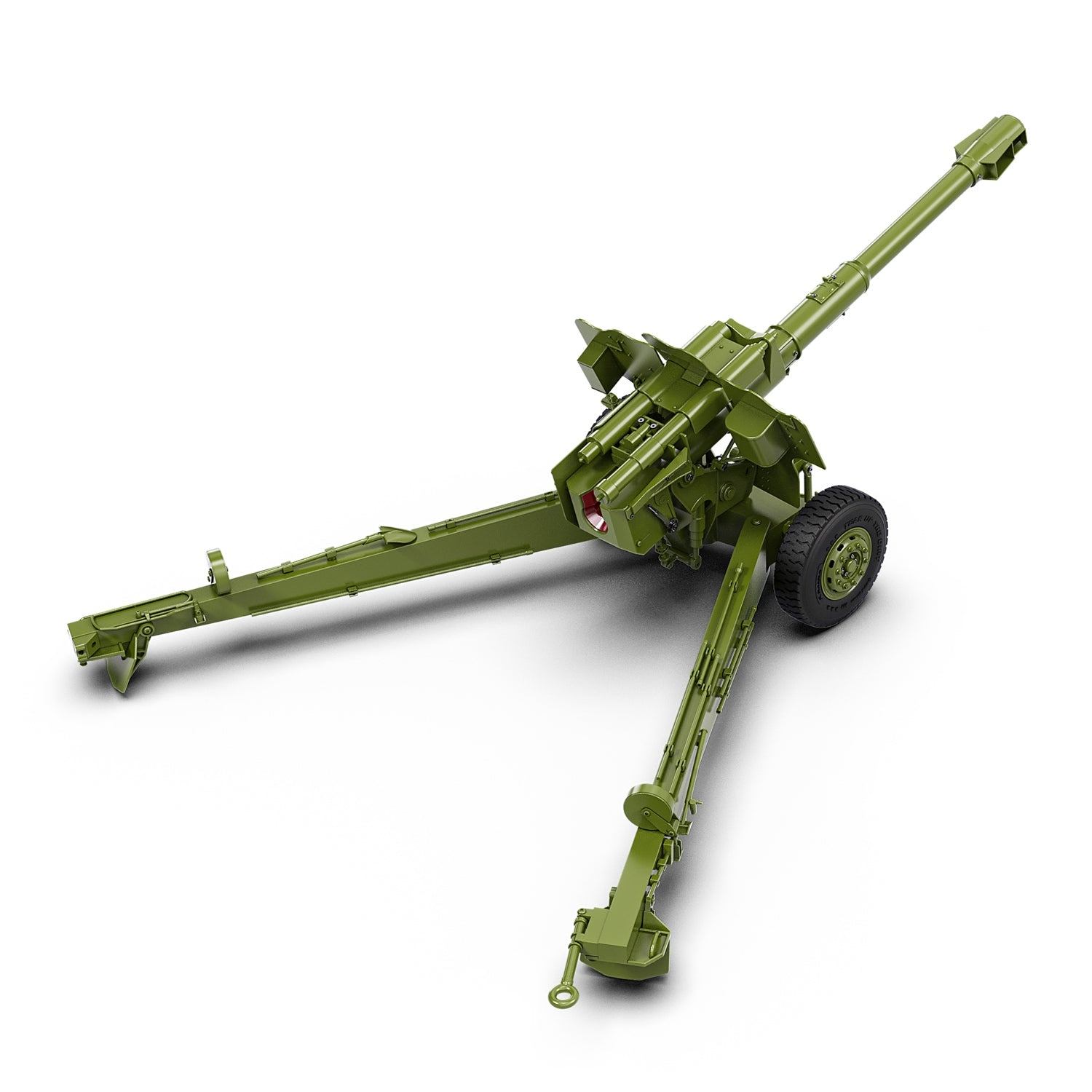 Rlaarlo RC Car Rlaarlo HongYan 152mm Howitzer Towed Gun Model