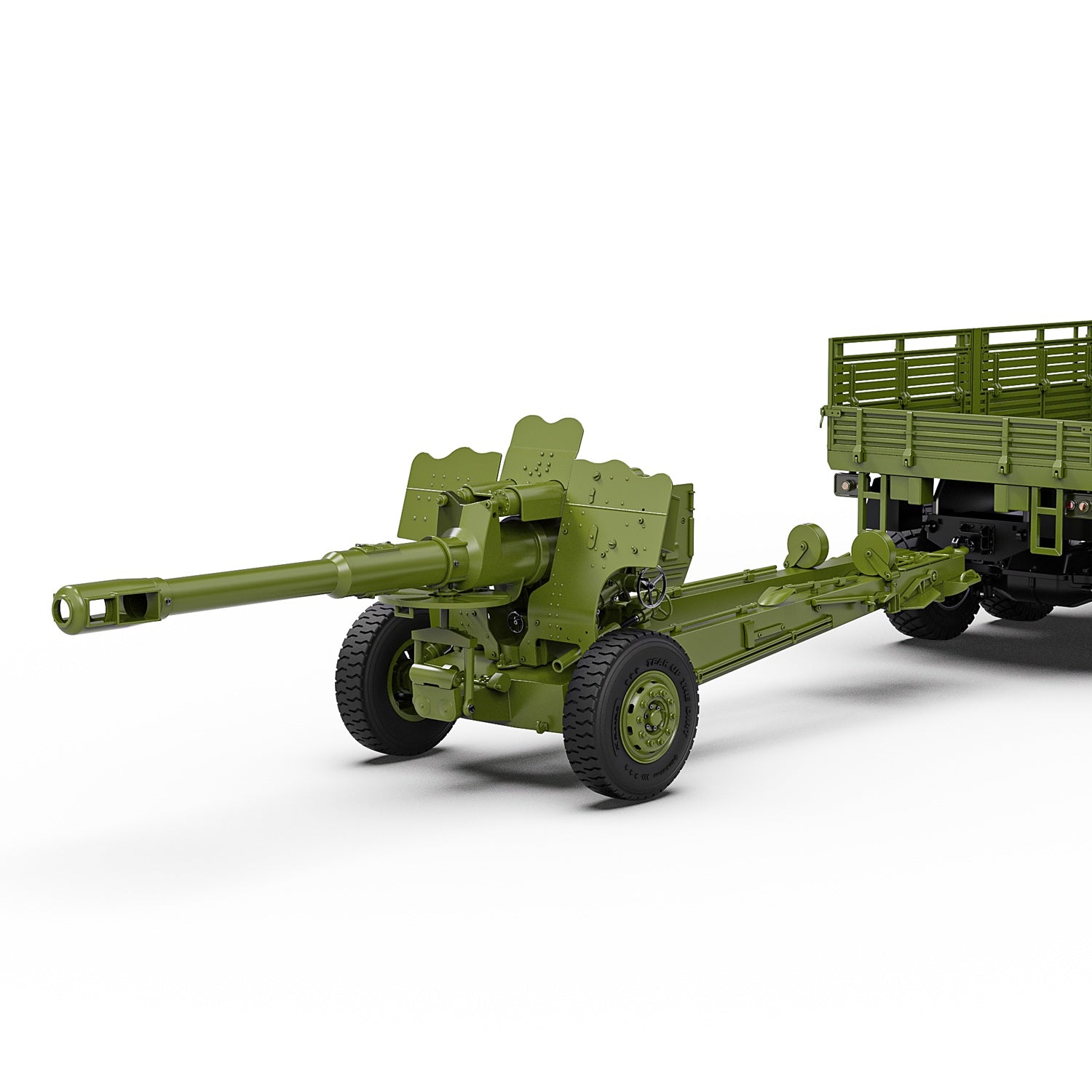 Rlaarlo RC Car Rlaarlo HongYan 152mm Howitzer Towed Gun Model