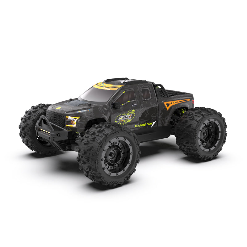 Rlaarlo RC Car Rlaarlo Metal 1/14 Scale Brushless RTR Monster Truck, ROG1