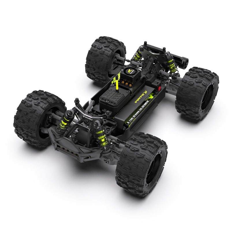 Rlaarlo RC Car Rlaarlo Metal 1/14 Scale Brushless RTR Monster Truck, ROG1