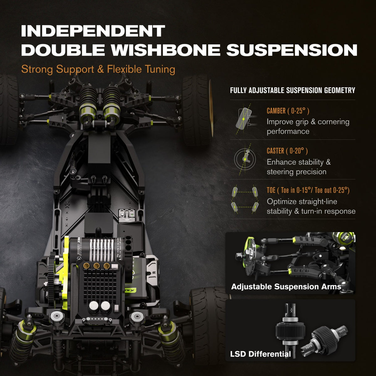 1/10 RWD RTR Brushless RC Drift Car | XDX-964