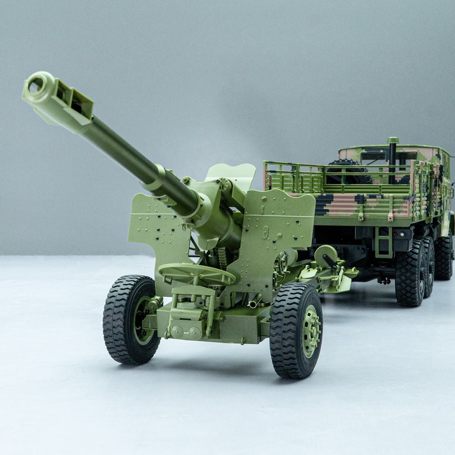 Rlaarlo RC Car Rlaarlo HongYan 152mm Howitzer Towed Gun Model