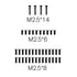 Flat Screw M2.5*14 M2.5*8 M2.5*6 Spare Part for RC Car ROG14 and X12S