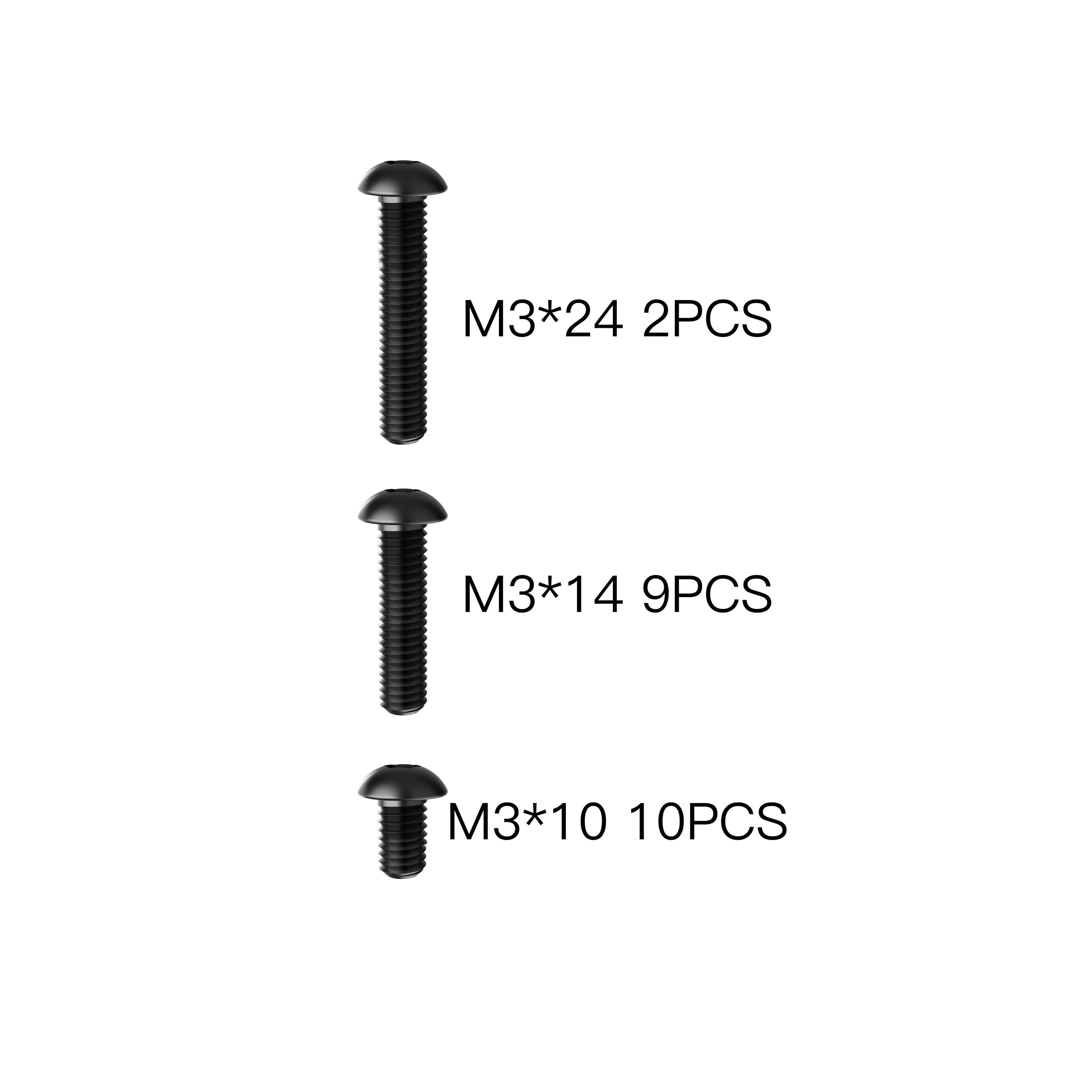 Oval Screw M3*24 M3*14 M3*10 Spare Part for RC Car ROG14 and X12S
