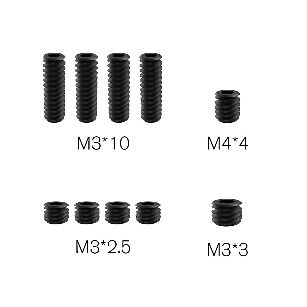 Set Screw M3*10 M3*2.5 M3*3 M4*4 Spare Part for RC Car ROG14 and X12S