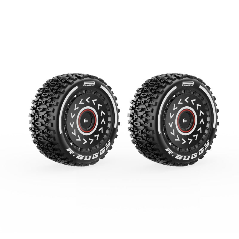 Rlaarlo RC Car Blue Tire Assembly For X12S Buggy Rear