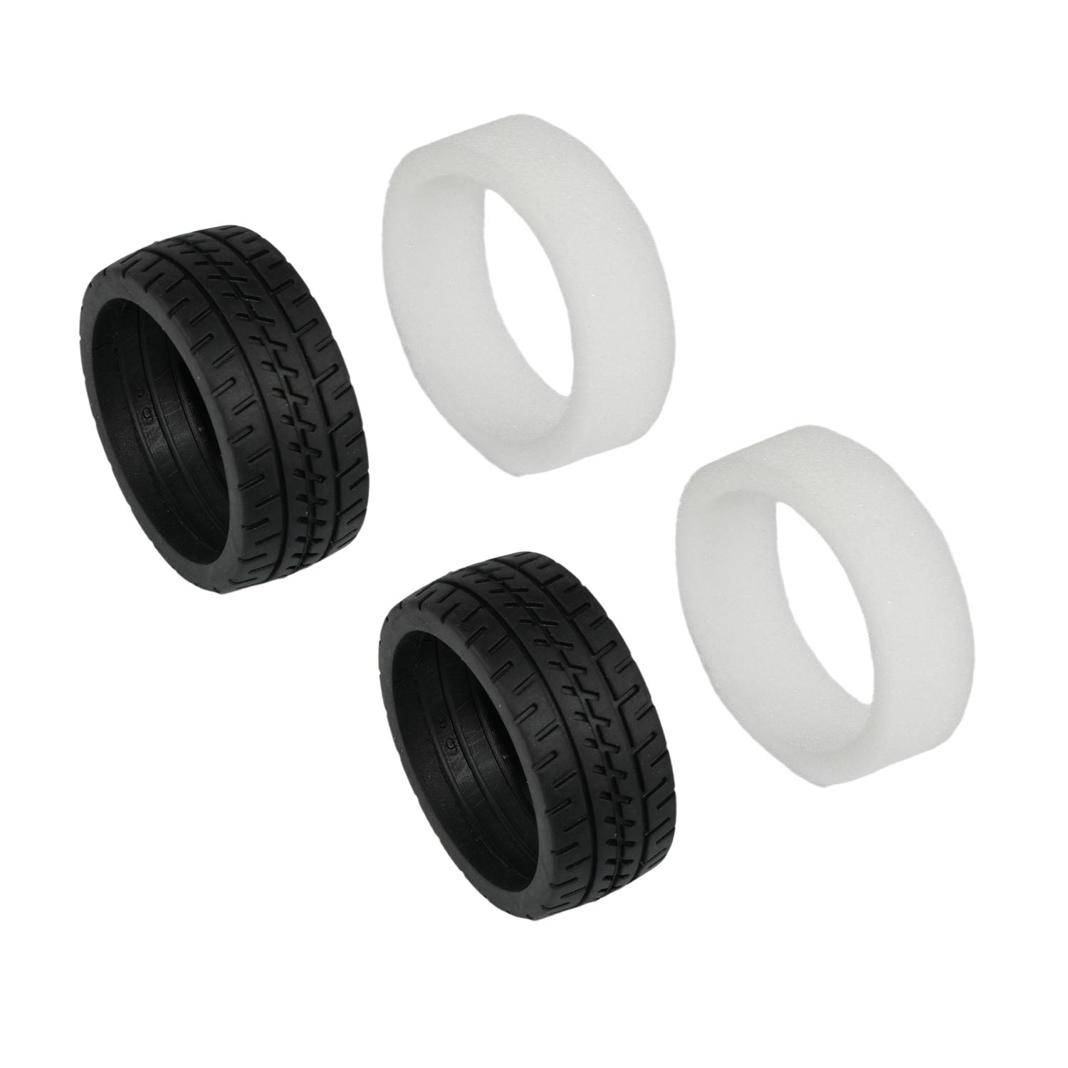 Tyre & Foam Set For XTS-P12 RC Rally Car