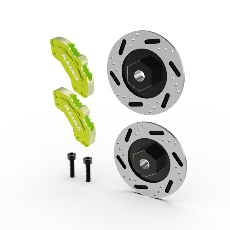 Rlaarlo RC Car Aluminum Brake Disc and Calliper Set For 1/10 RC Rally Car
