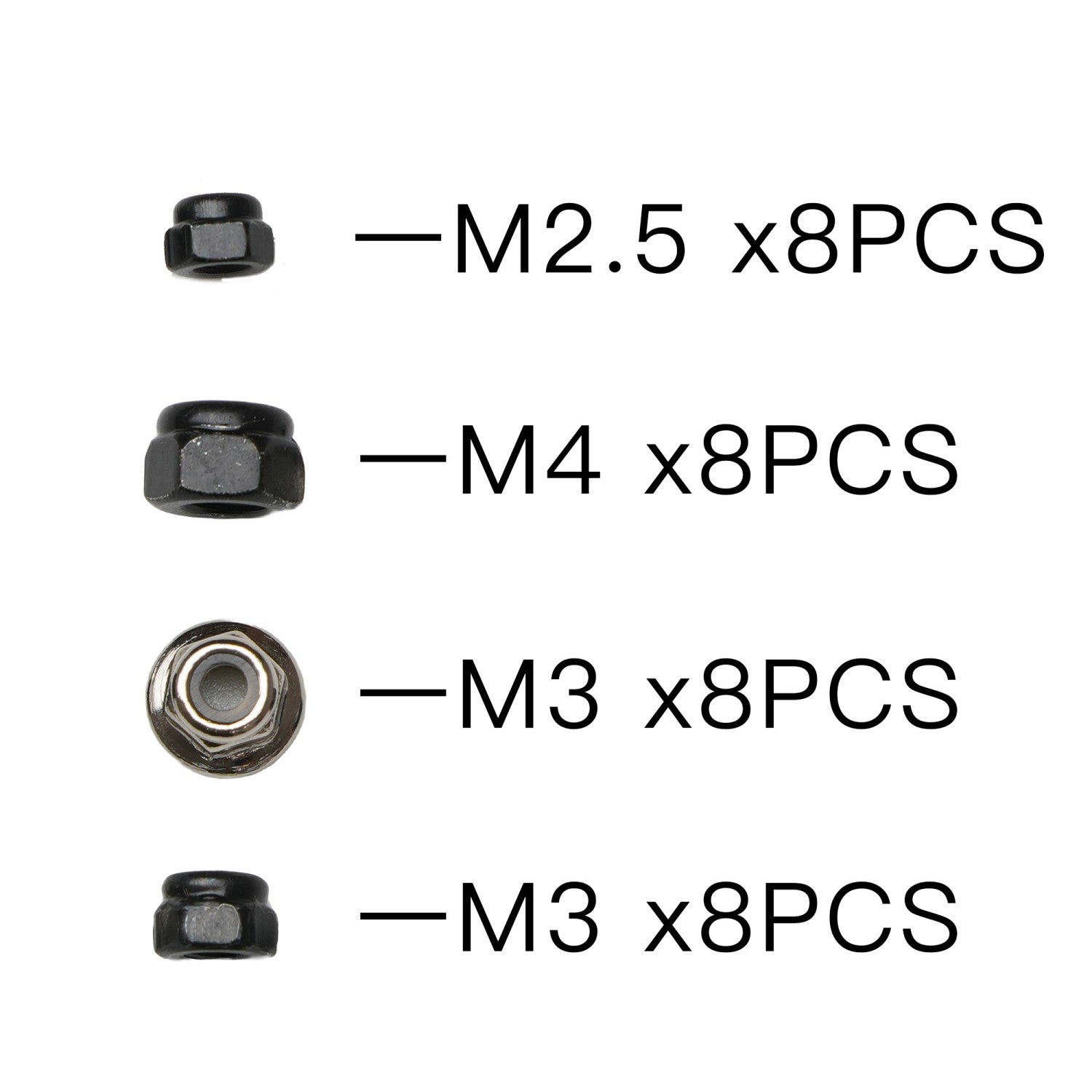 Steel Nylstop Nut Set for DSK Buggy