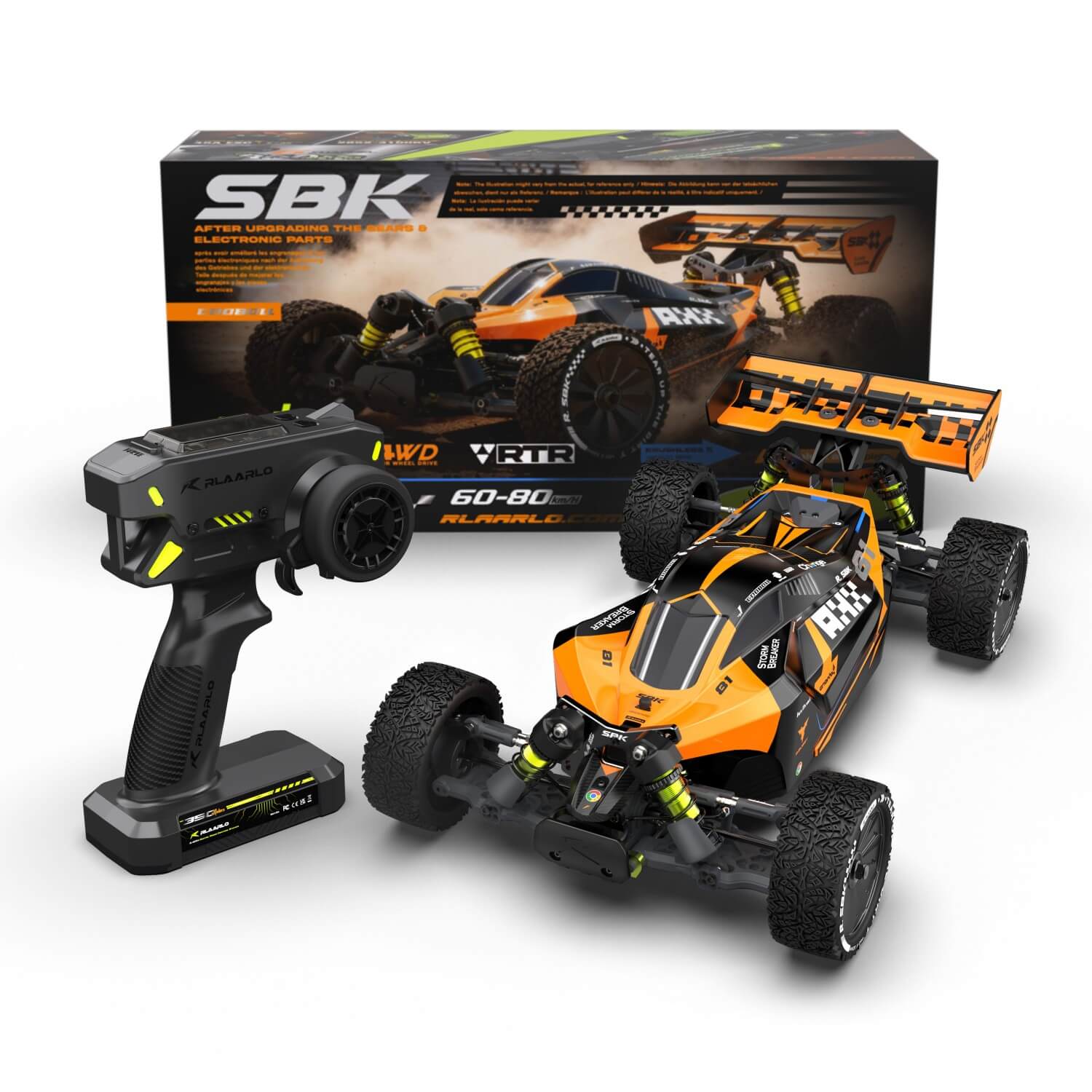Rlaarlo RC Car Rlaarlo Storm Breaker 1/10 Metal Brushless RTR 4WD Buggy | SBK10