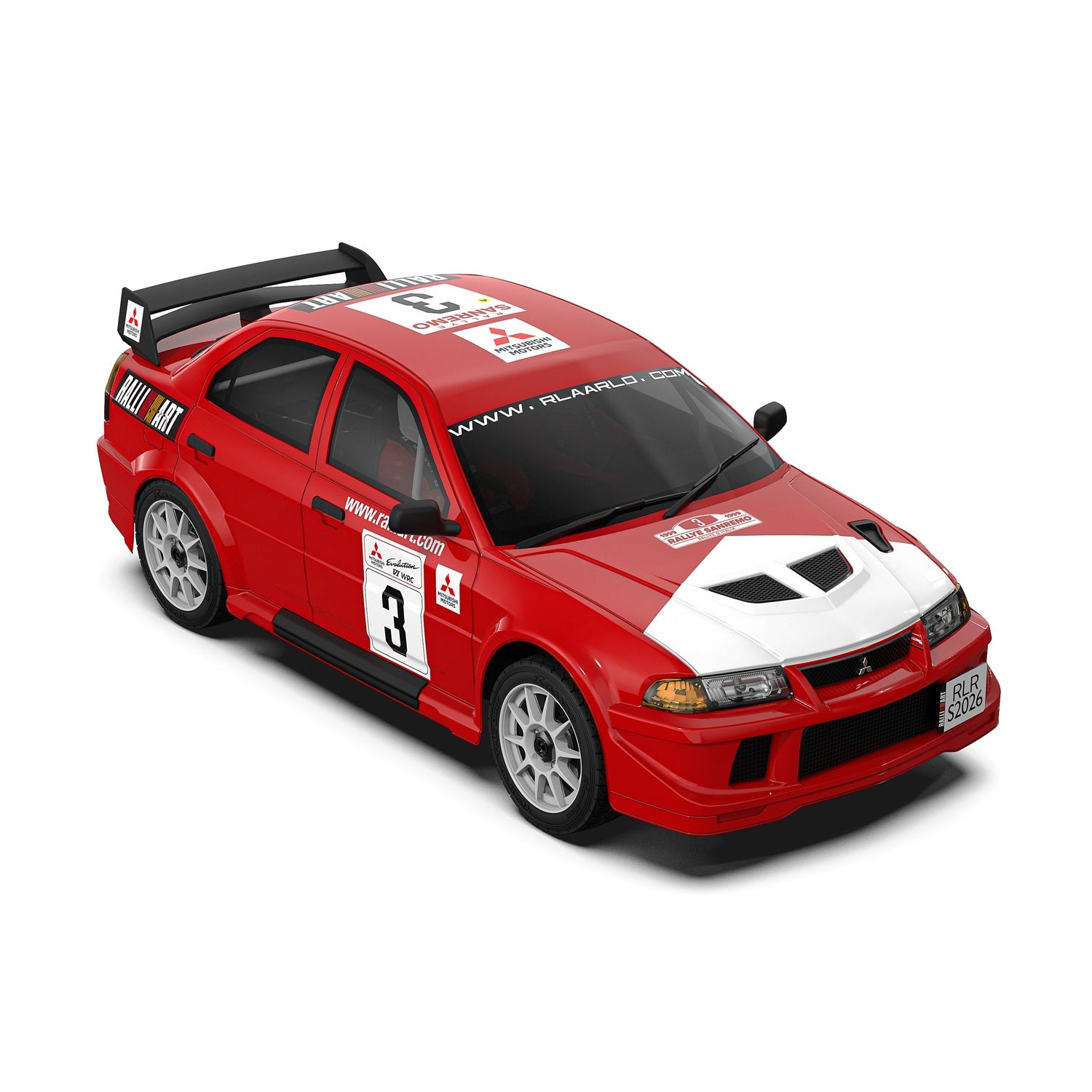 Mitsubishi EVO 6.5 TME Licensed 1/7 Brushless RTR RC Rally Car | SLEVO-07