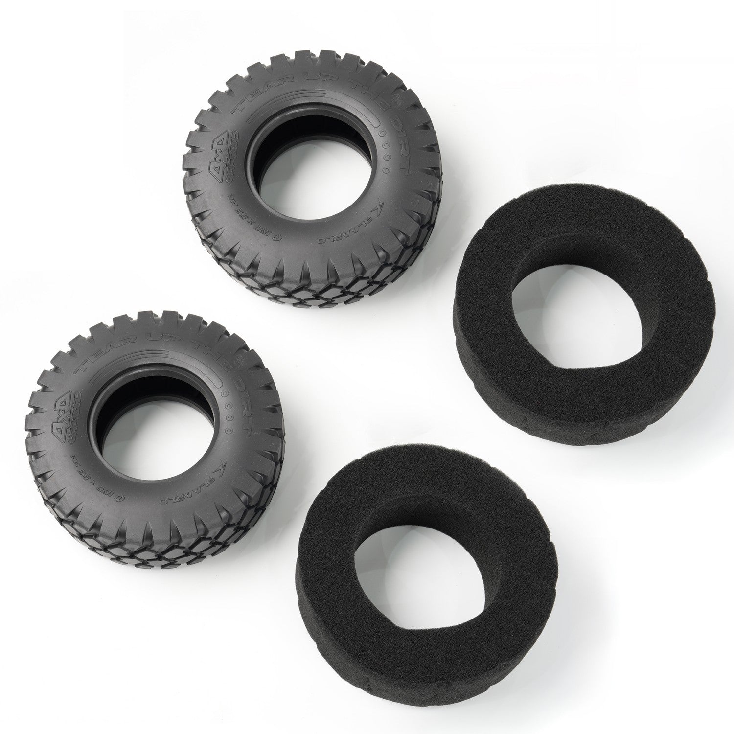 Tire Rubbers (Pair) for Mercedes-Benz Unimog U4000 RC Crawler UM07
