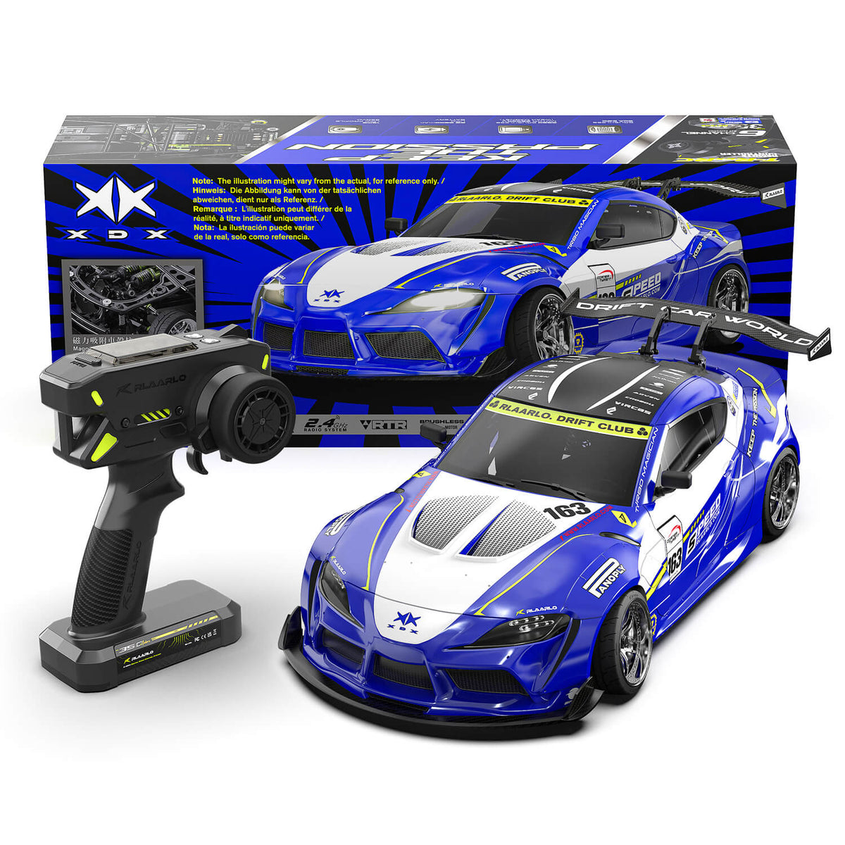 1/10 RWD RTR Brushless RC Drift Car | XDX-A90