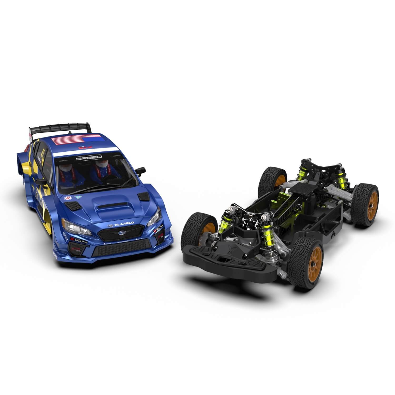 Rlaarlo RC Car Rlaarlo 1/10 Carbon Fiber RC Rally Car XTS-S10 Roller(Without Electric Parts)