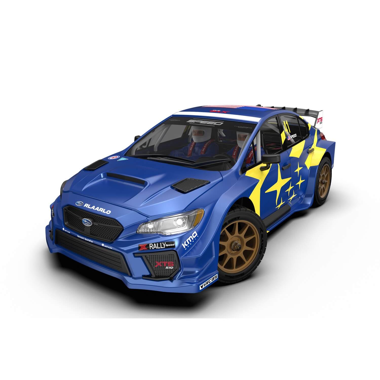 Rlaarlo 1/10 Scale RTR 4WD Carbon Fiber Brushless RC Rally Car | XTS-S10