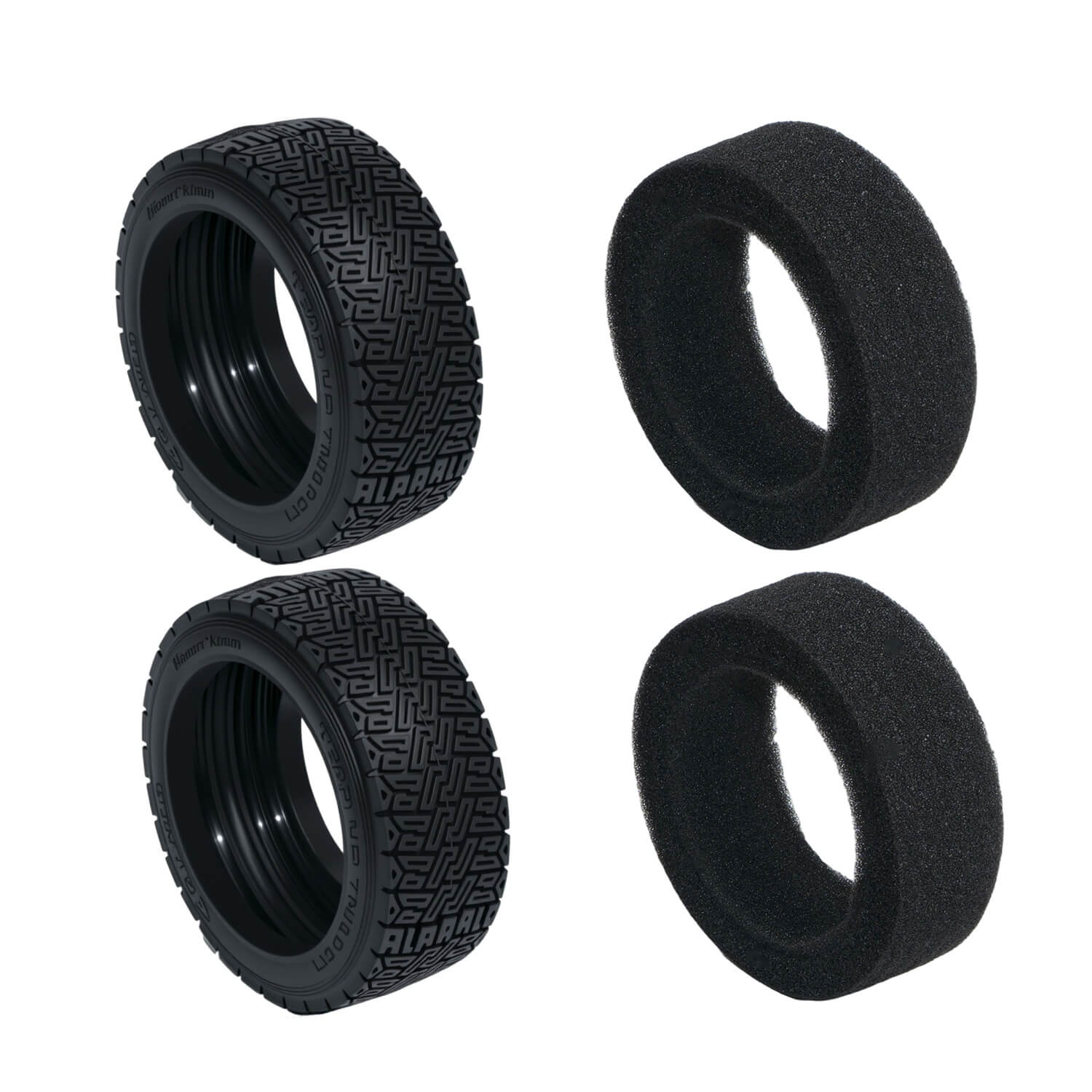 Tyre & Foam Set For XTS-S10 RC Rally Car