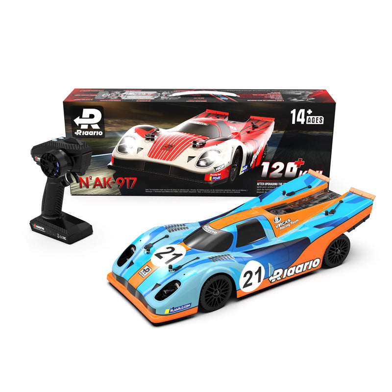 Rlaarlo RC Car Rlaarlo 1/10 Metal Version Brushless RTR On-Road Cars, Supercar,AK-917 Brushless Blue
