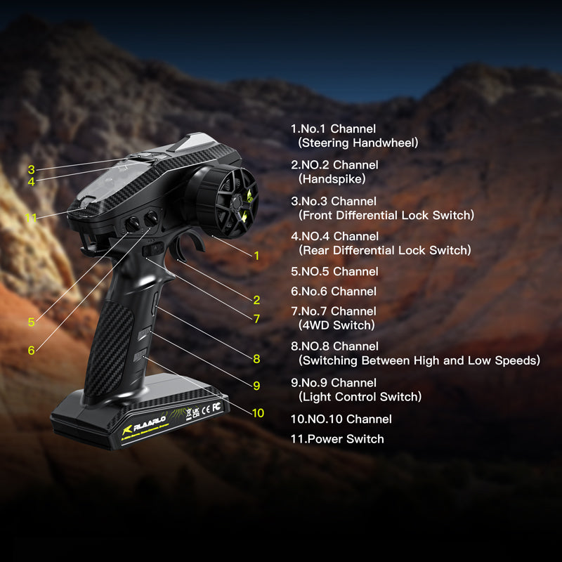 1/7 Scale 4WD Brushless RTR RC Crawler MK-07 Hand-Painted Dinosaur Themed Design