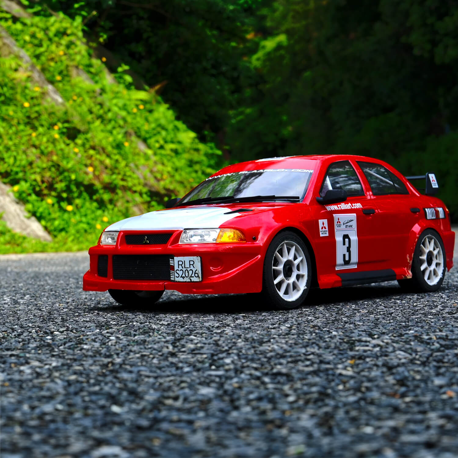 Mitsubishi EVO 6.5 TME Licensed 1/7 Brushless RTR RC Rally Car | SLEVO-07