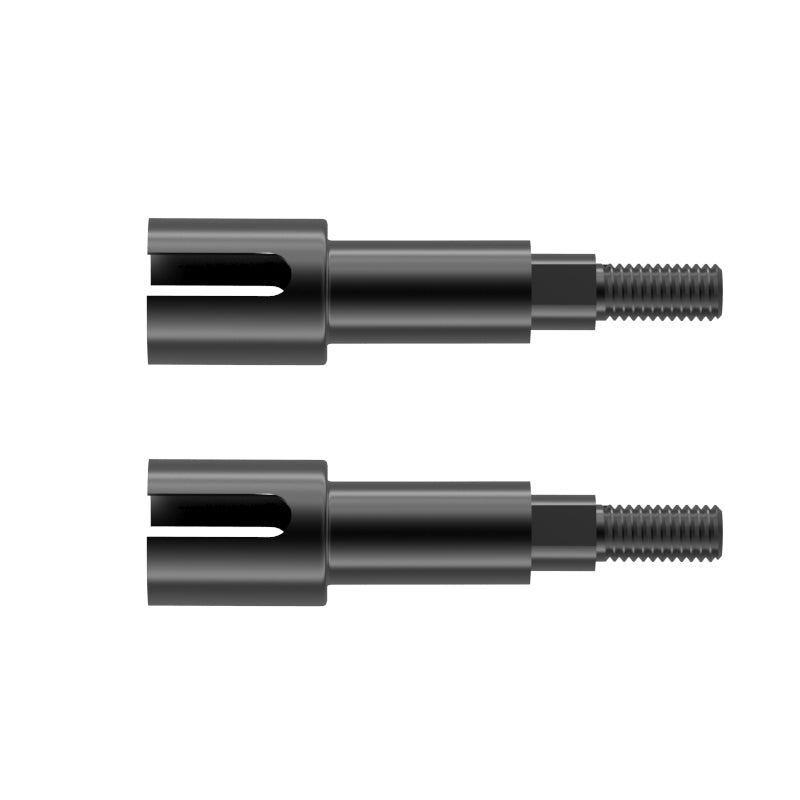 Rlaarlo RC Car Carbon Steel Rear Wheel Axle for Rear Dog Bone For 1:12 & 1:14Scale (2PCS)