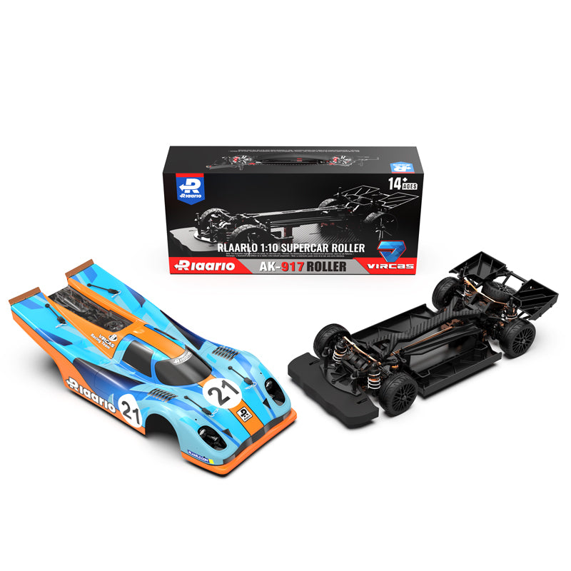 Rlaarlo RC Car Rlaarlo 1/10 Metal Version On-Road Cars AK-917 Roller(Without Electric Parts) Metal Version Blue